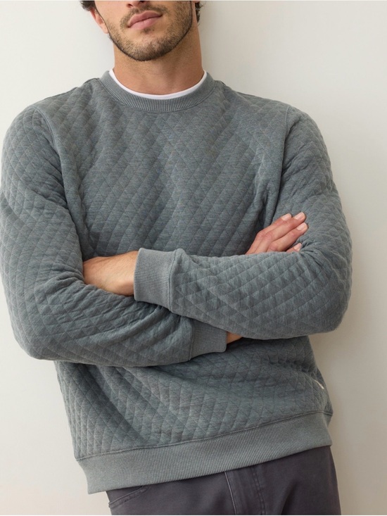 Marine Layer Other - Marine Layer Size M Corbet Quilted Crewneck in Dusty Pine